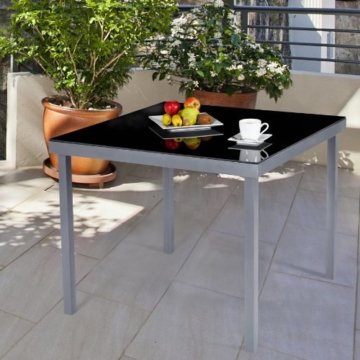 Ultranatura Aluminium Gartentisch, Korfu Serie, grau - 