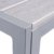 Vanage Alu Gartentisch Helsinki - Polywood Esstisch mit Aluminiumgestell - Tisch als Balkontisch und Terrassentisch nutzbar - Tischplatte mit Holzoptik, silber, 150 x 90 cm - 