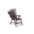 Vanage Gartenstuhl - Klappstuhl GS-geprüft & verstellbar - Garten-Möbel Outdoor Rattan-Sessel - hochwertiger Relaxsessel für Balkon & Terrasse, braun - 