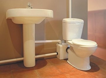 WilTec 3/1 Hebeanlage Abwasserpumpe Pumpe Kleinhebeanlage Fäkalien WC Häcksler - 