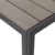 XXL Gartentisch Aluminium Esszimmertisch Polywood / Non Wood - Tisch Tischplatte 205x90cm Grau / Grau - 
