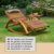 Ampel 24 Relax Schaukelstuhl Belo, Relaxliege mit Armlehnen und Kopfkissen, Gartenliege komplett aus Holz, Stuhl mit Querlatten - 6
