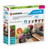 Gardena Start Set Pflanztöpfe S zugunsten von UNICEF: Zur Tropfbewässerung von 5 Topfpflanzen, präzise und individuell bewässert dank einstellbaren Tropfer (13000-51) - 1