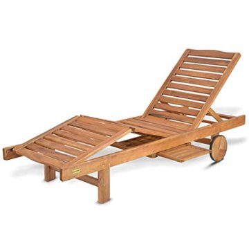 Hecht Sonnen-Liege Resort A Lounger Gartenliege aus Akazienholz - 1