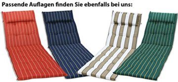 KMH®, Gartenliege aus massivem Eukalyptusholz mit integriertem Tisch (#101018) - 5